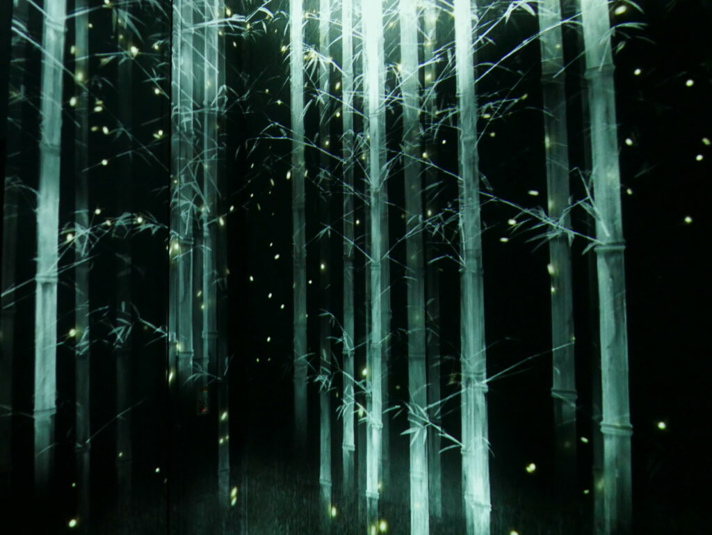 Bamboo and firefly animation at teamlab's "Borderless" exhibition in Tokyo © Sonja Blaschke