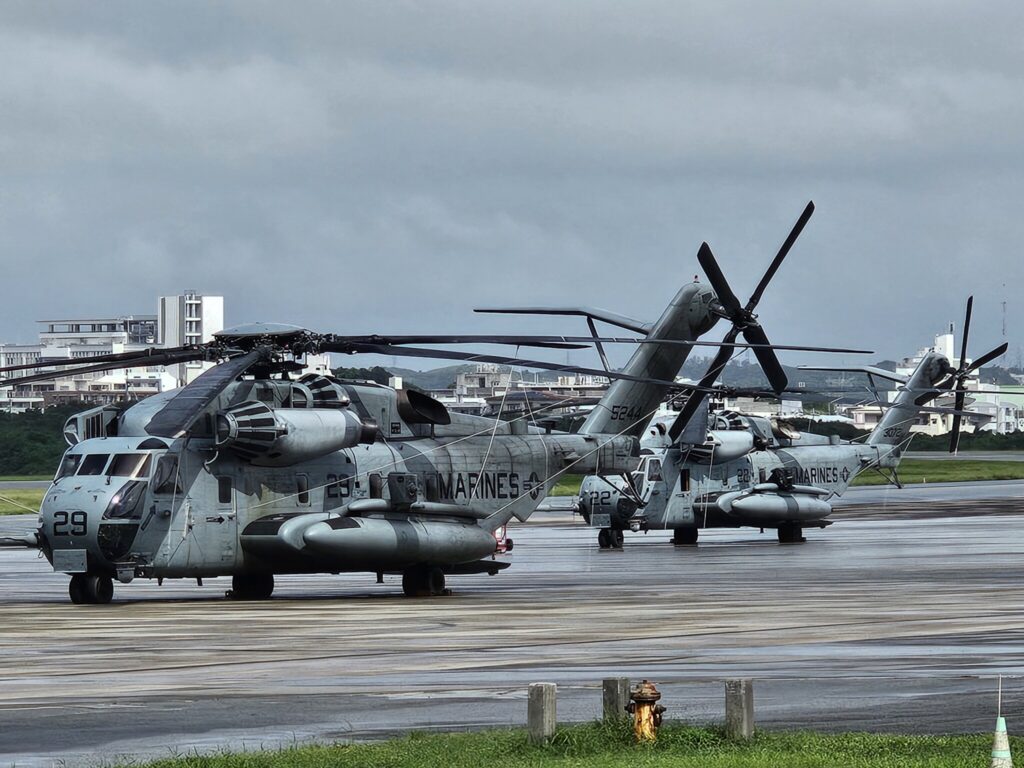 Filming on a US Forces base in Okinawa © Sonja Blaschke