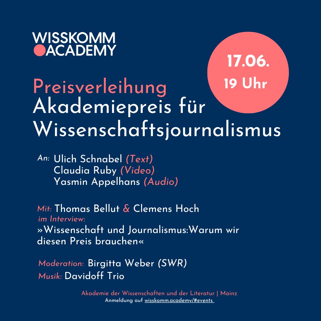 Die WissAcademy in Mainz hat drei PreisträgerInnen ausgezeichnet © Sonja Blaschke Die WissAcademy in Mainz hat drei PreisträgerInnen ausgezeichnet © Sonja Blaschke